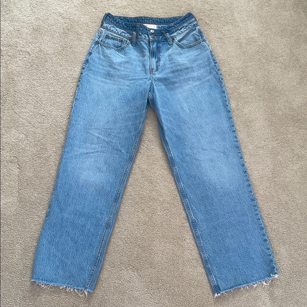 Abercrombie & Fitch Light Blue Straight Leg Jeans